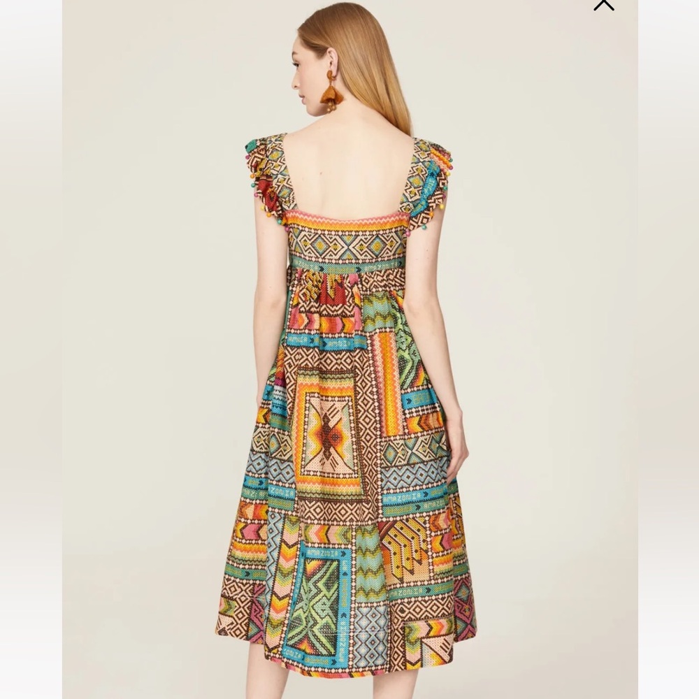 FARM Rio Multicolor Patterned Midi Dress - Picture 3 of 11